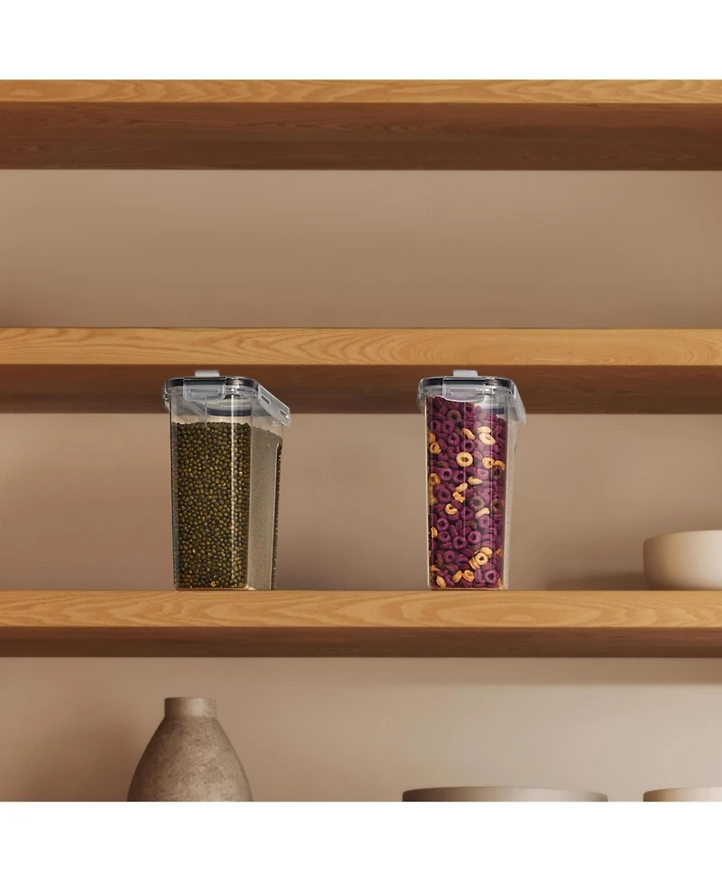 Sorbus 2 Pack (2L/8.4 Cups) Airtight Food Storage Dispensers for Beans, Pasta, Cereals, and More