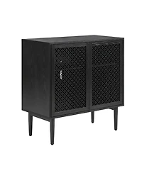 Hulala Home Giovanna Modern 32"Tall 2-Door Accent Cabinet with Adjustable Feet
