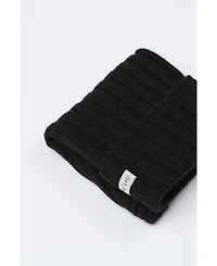 Jennie Liu 100% Cashmere Beanies for Women(Black, One
