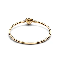 Pandora Moments Heart Clasp Bangle Bracelet