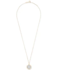 Diamond Star of David Pendant 18" Necklace (1/6 ct. t.w.) in 10k Gold, Exclusively at Macy's