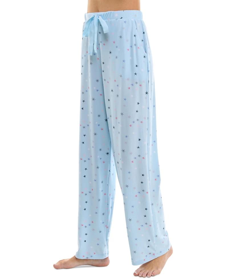 Roudelain Women's Printed Drawstring Pajama Pants
