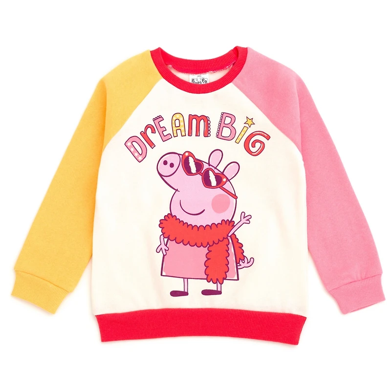 Peppa Pig Toddler Girls Fleece Sweatshirt and Hat