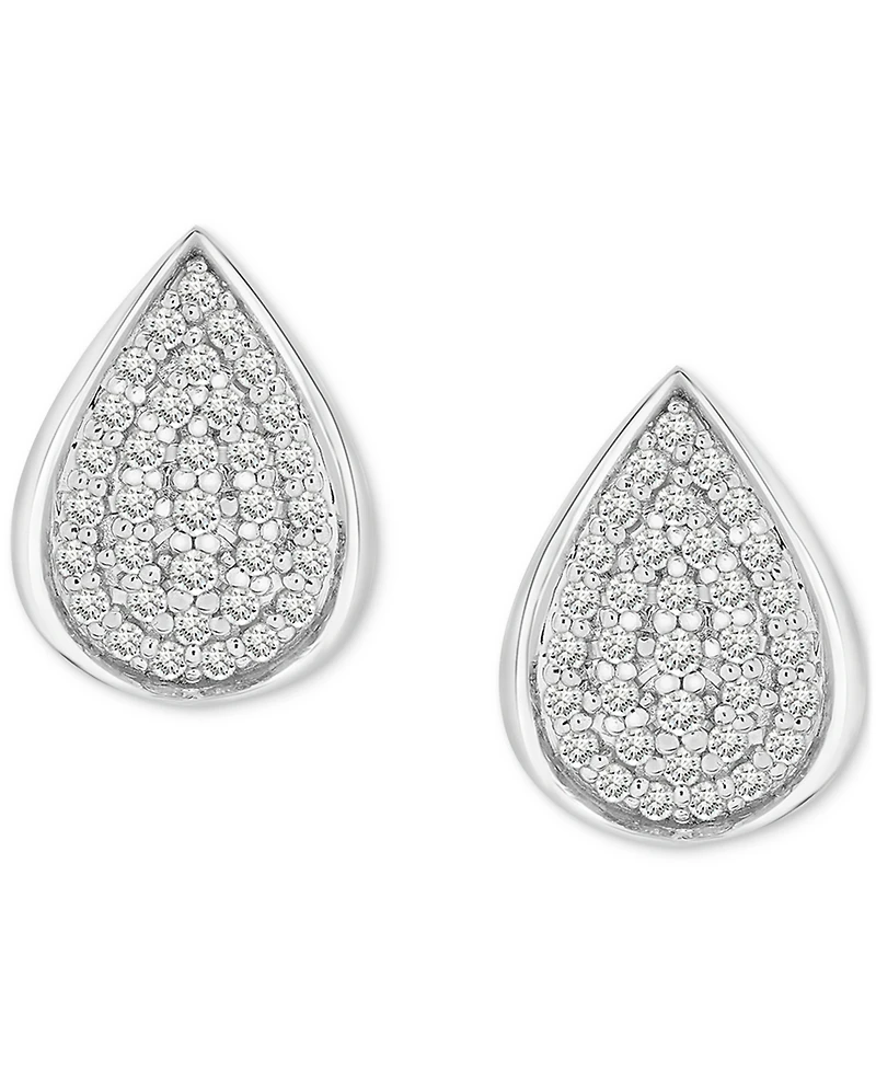 2-Pc. Set Diamond Teardrop Pendant Necklace & Earrings (1/2 ct. t.w.) in Sterling Silver, Exclusively at Macy's