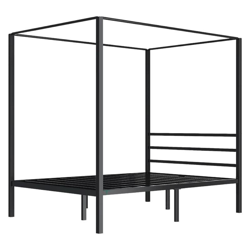 Slickblue Modern Four Poster Canopy Bed - Stylish and Elegant Frame for Bedroom