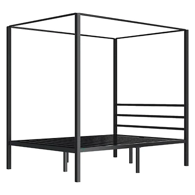 Slickblue Modern Four Poster Canopy Bed - Stylish and Elegant Frame for Bedroom