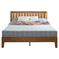 Slickblue Platform Bed Frame with Headboard - Modern Sleek Design, No Box Spring Required