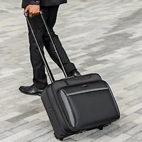 Alpine Swiss Rolling Briefcase Wheeled Overnight Carry on Bag up to 15.6” Laptop