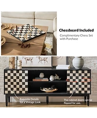 Hulala Home Edita Modern Tv Stand for TVs up to 65" with Adjustable Shelves