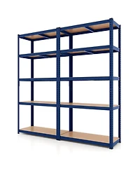 Pcs 5 Tier Adjustable Garage Shelving Unit with 2000 lbs Max Load for Warehouse