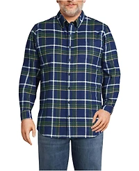 Lands' End Big & Tall Traditional Fit Flagship Flannel Shirt