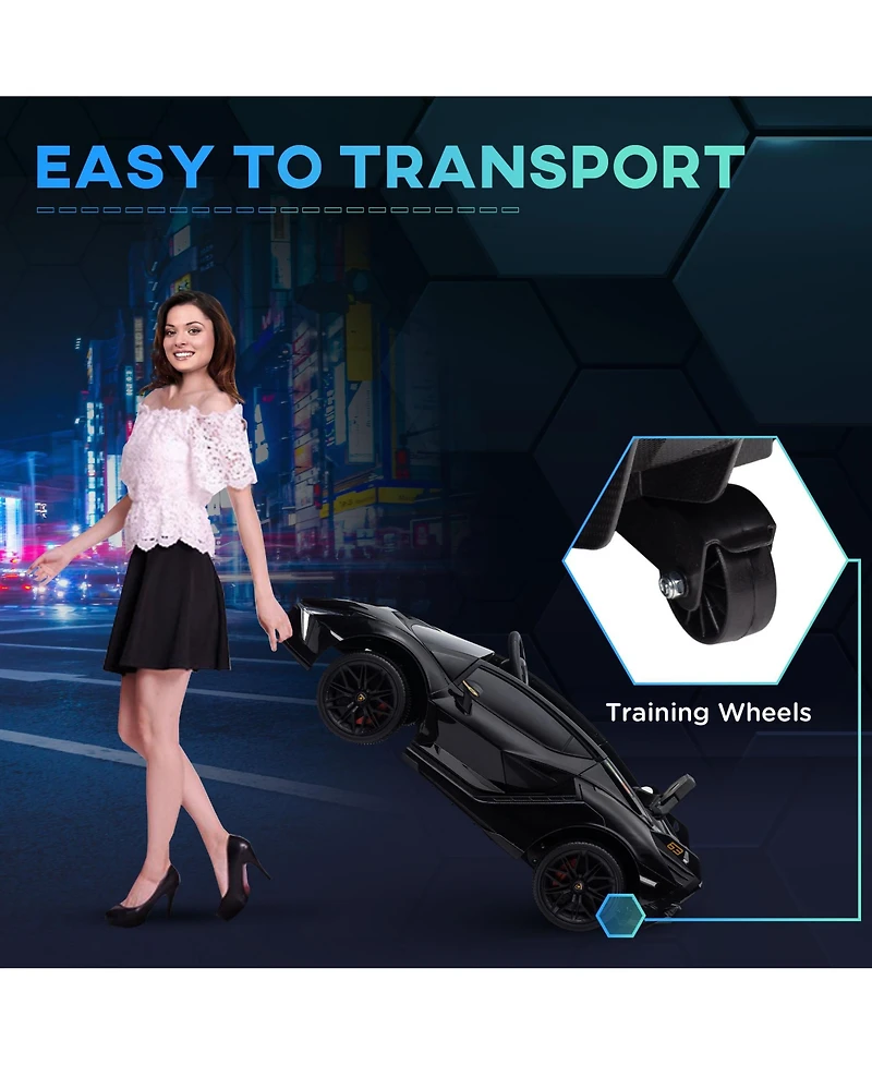 Aosom 12V Lamborghini Sian Licensed Electric Car for Kids