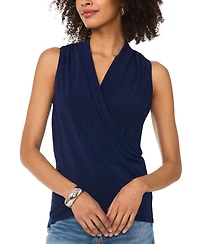 Vince Camuto Women's Crossover Wrap-Front Sleeveless Top