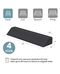 Gouun Bed Wedge Pillow with Storage Bag-Twin Size