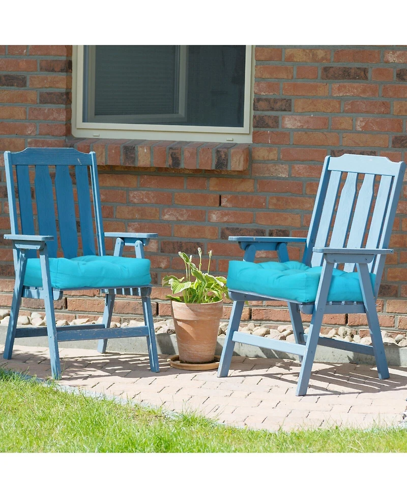 Gouun 21 Inch x 21 Inch Patio Chair Seat Cushion Pads for Indoor and Outdoor