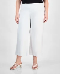 Jm Collection Plus Size Cropped Pull-On Pants, Exclusively at Macy's