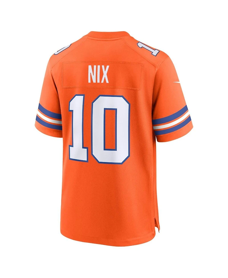 Nike Big Boys and Girls Bo Nix Orange Denver Broncos Alternate Game Jersey
