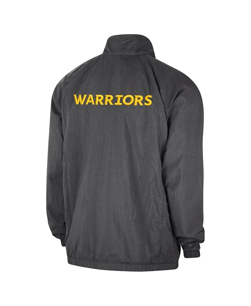 Jordan Men's Gray Golden State Warriors Courtside Statement Edition Jumpman Jam Full-Zip Jacket