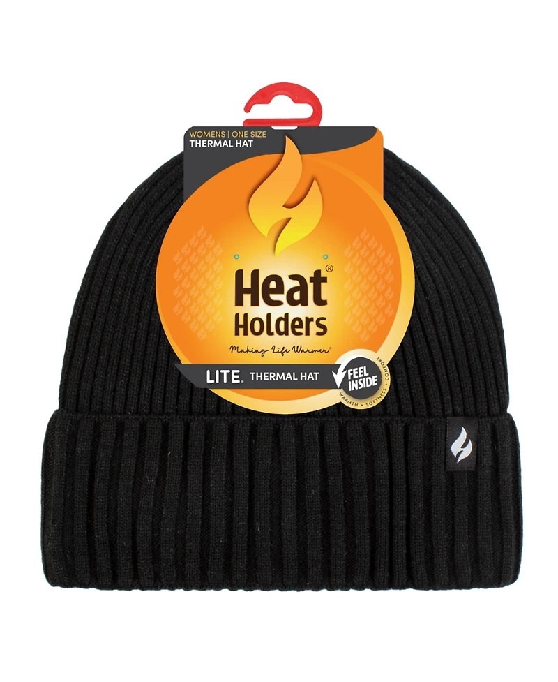 Heat Holders Lite Olivia Rib Knit Roll Up Hat