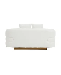Homelegance 71" White Label Lyman Sherpa Love Seat
