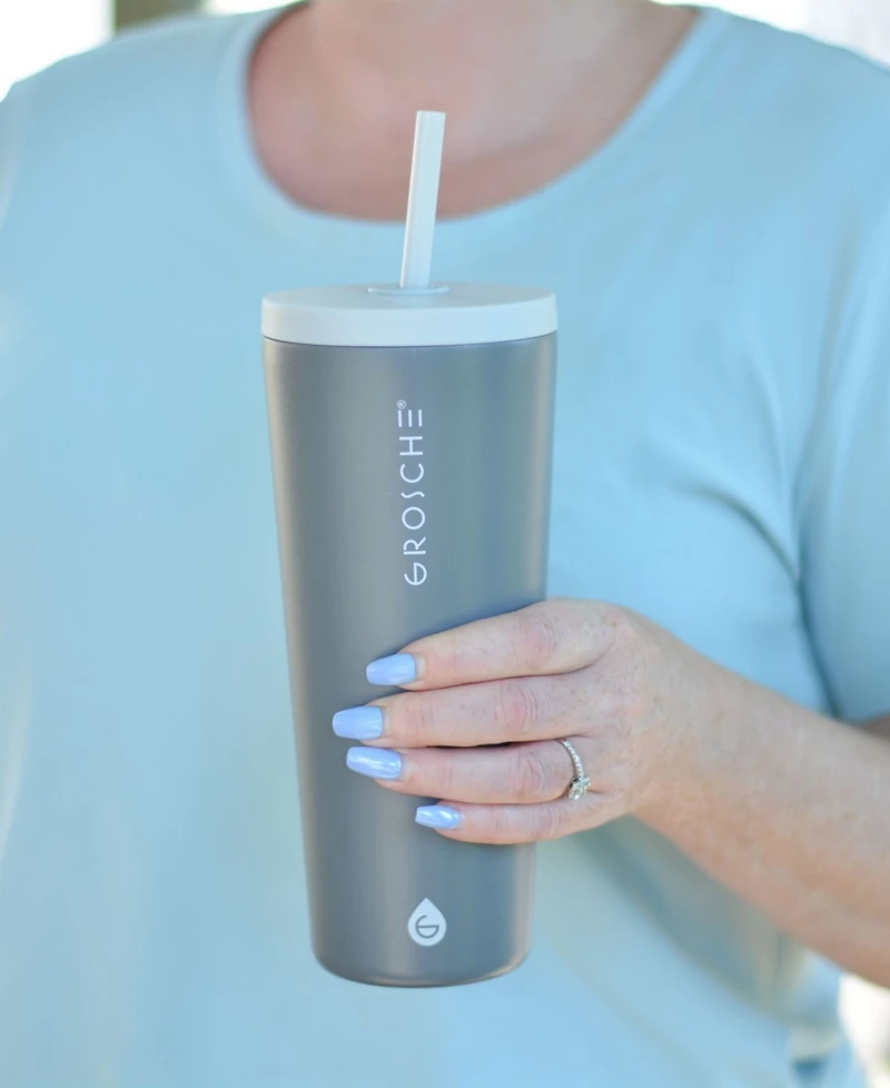 Grosche Jasper 23 oz. Insulated Tumbler with Straw