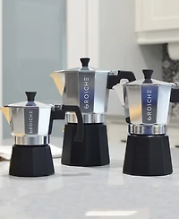 Grosche Milano Tuxedo Stovetop 3 Cup Espresso Maker Moka Pot