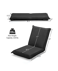 Gouun Adjustable 6 positions Folding Lazy Man Sofa Chair Floor