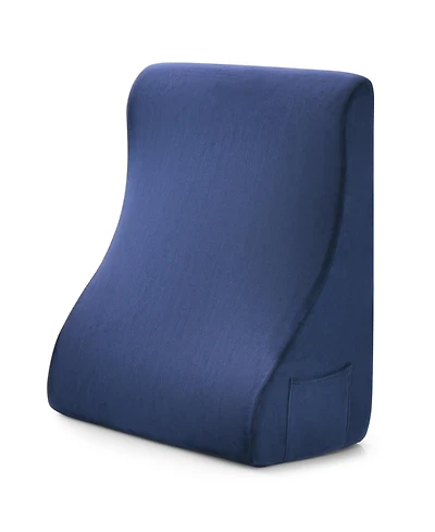 Gouun Bed Wedge Pillow with Tablet Stand and Side Pockets