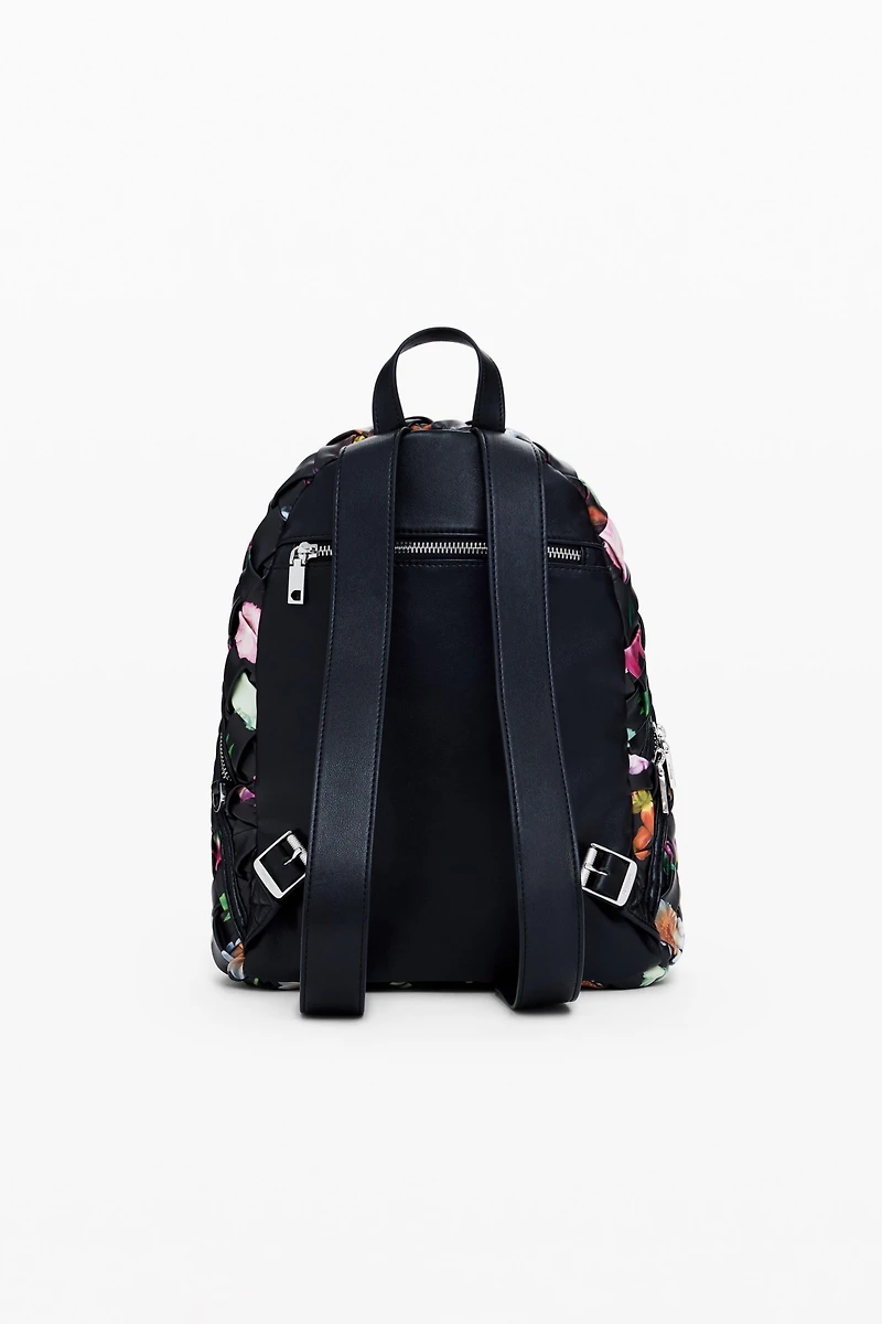 Desigual Women's Small braided floral backpack