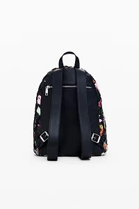 Desigual Women's Small braided floral backpack