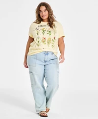 Love Tribe Trendy Plus Size Nature Heals Graphic T-Shirt