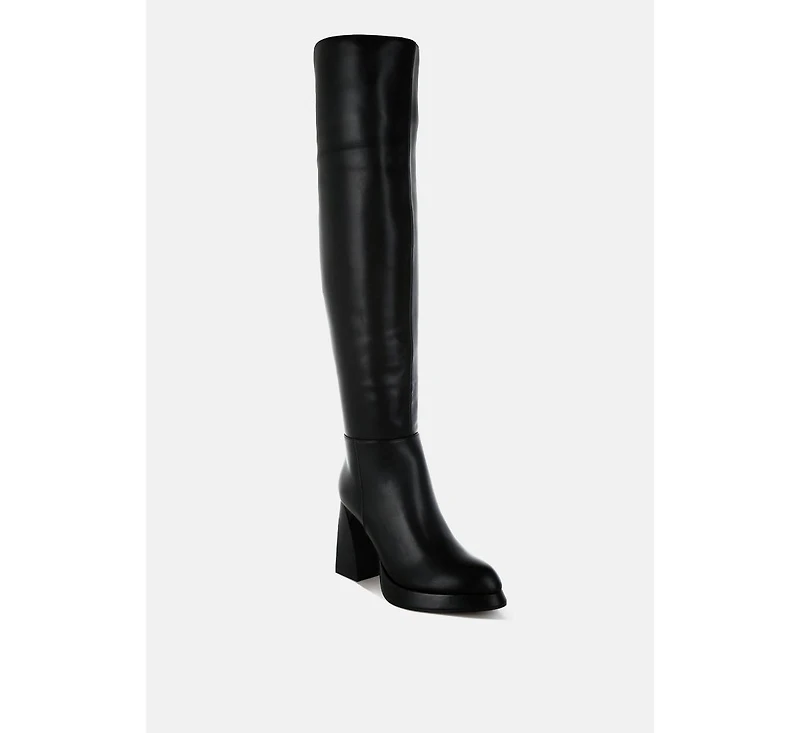 Nenana Faux Leather Knee-High Boots