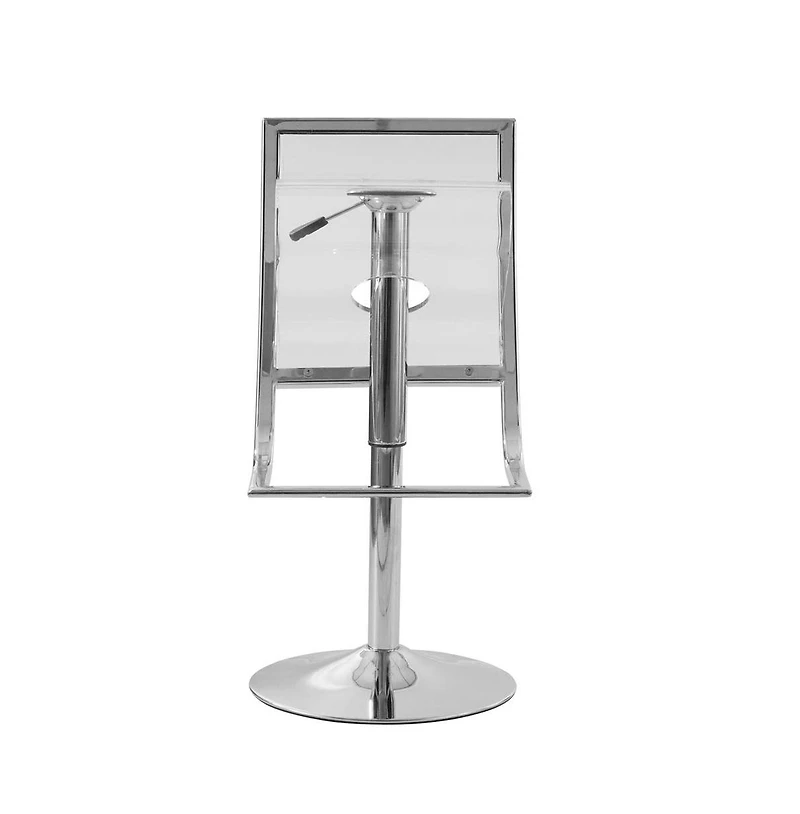 LeisureMod Napoli Transparent Acrylic Bar/Counter Stool