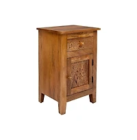 Jofran Global Archive Hand Carved Mango Wood Accent Table