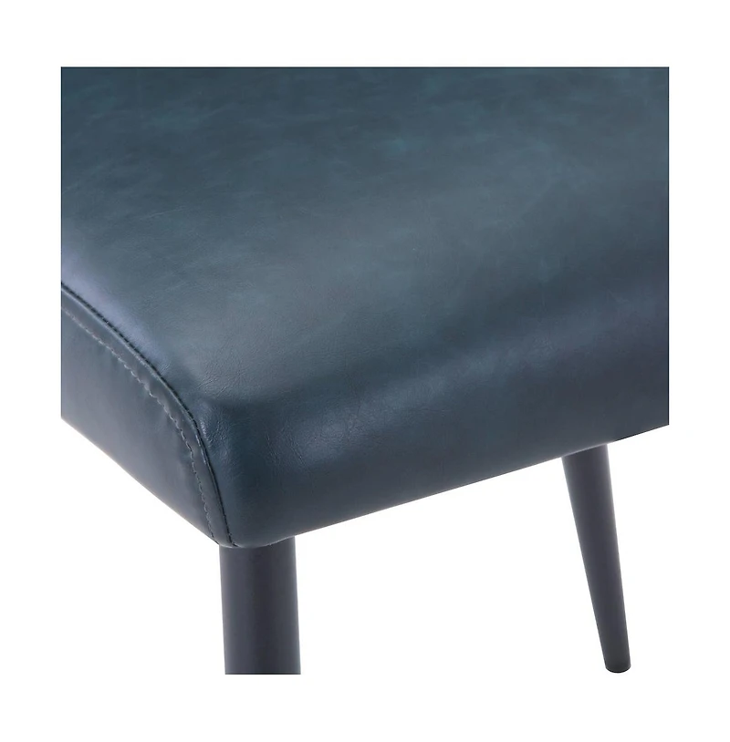 Jofran Maddox Mid-Century Modern Faux Leather Upholstered Dining Chair (Set of 2)