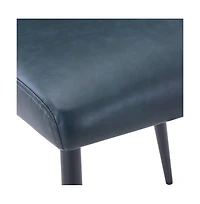 Jofran Maddox Mid-Century Modern Faux Leather Upholstered Dining Chair (Set of 2)