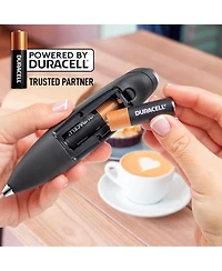 Zulay Kitchen Milk Frother Wand Drink Mixer with Aa Duracell Batteries