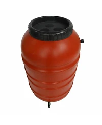Slickblue Plastic 55-Gallon Rain Barrel with Spigot for Water Conservation and Garden Use
