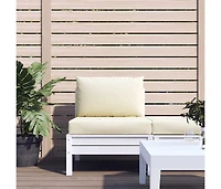 vidaXL Pallet Cushions 2 pcs Cream White Oxford Fabric