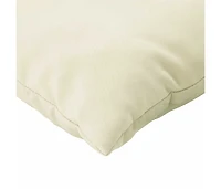 vidaXL Pallet Cushions 2 pcs Cream White Oxford Fabric