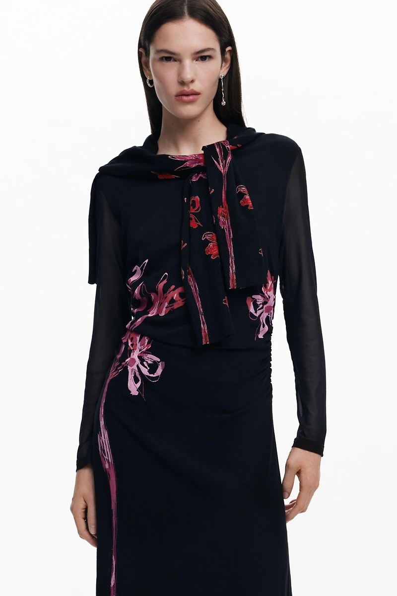 Desigual Women's Asymmetric lily long dress