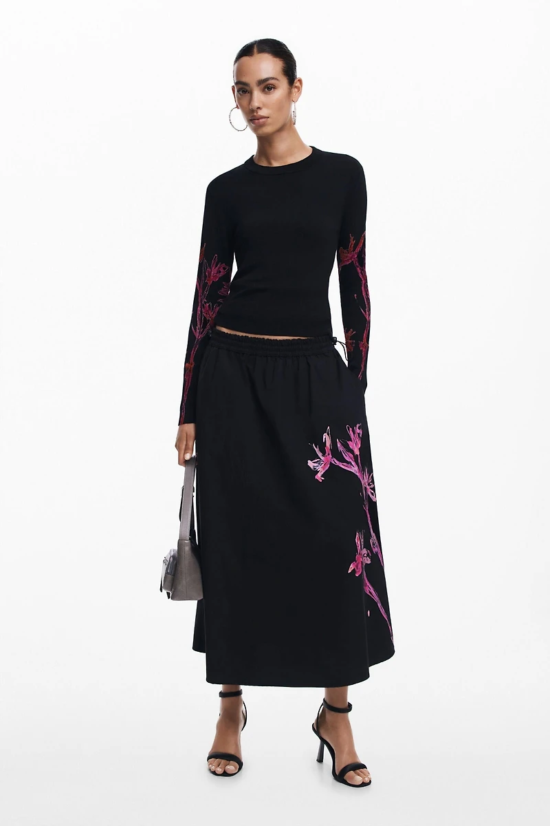 Desigual Women's Orchid sleeve sweater