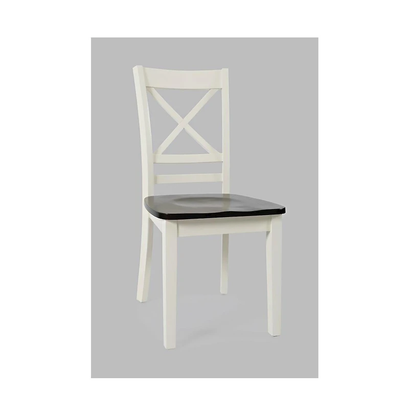 Jofran Asbury Park Solid Acacia Farmhouse X-Back Chair (Set of 2)