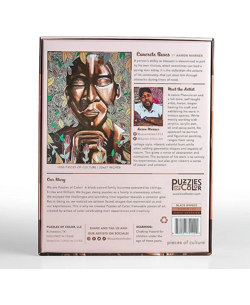 Puzzles of Color Concrete Roses By Aaron Marner - 1000 Piece Puzzle