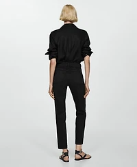 Mango Women's Mom Comfort High Rise Jeans