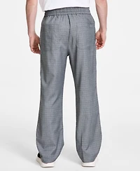 Hugo by Boss Men's Plaid Straight-Fit Pull-On Trousers