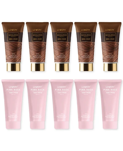 Lovery 10-Pc. Mini Sandalwood & Rose Scented Hand Creams Gift Set
