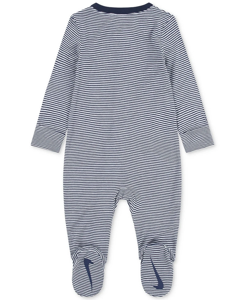 Nike Baby Boy or Girl Viscose Striped Footed Coverall