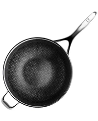 Livwell DiamondClad 12" Hybrid Nonstick Stainless Steel Wok with Lid