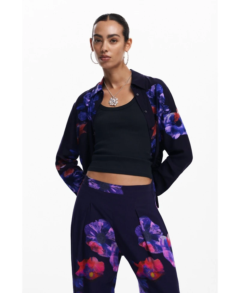 Desigual Women's Fluid floral pants